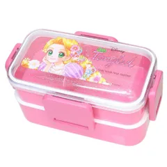 塔の上のラプンツェルx中川翔子 お弁当箱 抗菌 食洗機対応 ふわっと弁当箱 2段 600ml ディズニープリンセス スケーター 二段ランチボックス キャラクター グッズ 