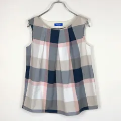 BLUE LABEL CRESTBRIDGE ノースリーブマドラスチェックシャツ