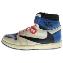 NIKE (ナイキ) ×TRAVIS SCOTT ×FRAGMENT AIR JORDAN 1 RETRO HIGH OG SP MILITARY BLUE エアジョーダン1 ハイカットスニーカー US9/27cm DH3227-105