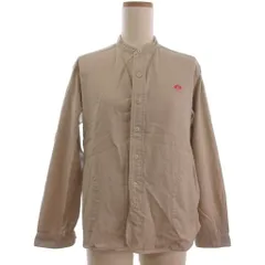 ダントン DANTON 先染めビエラ起毛 バンドカラーシャツ 長袖 JD-3606VSS ベージュ 34 S位