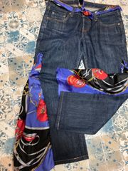 オリジナル　古着リメイク　ワイド　ラッパ　ブーツカット