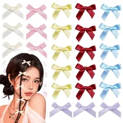 『特価』 ップ ヘアクリ ヘアクリップ 蝶結び 30個セットリボン リボン クリップ 髪留め リボン 髪飾り 可愛い 結婚式 髪飾り 発表会 成人式 6色 卒業式 パーティー 子供 OKAWASI レディース 誕生日ギフト