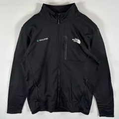 古着 ザ・ノースフェイス THE NORTH FACE フリースジャケット フルジップ トラックジャケット ワンポイントロゴ M  ブラック メンズ