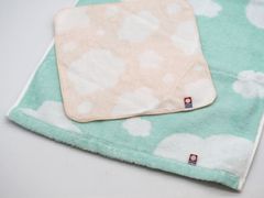 在庫処分価格　今治タオル ふわふわほっぺ　タオルセット（フェイスタオル&タオルハンカチ））
