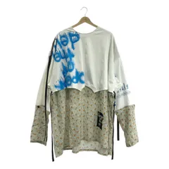 【新品】  KIDILL / キディル | 2025SS | PUNK LONG SLEEVE SHIRT パンク カットソー ドッキング シャツ | F | ホワイト / マルチカラー | メンズ