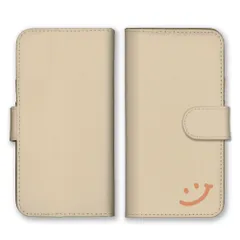 iPhone12 Pro Max ケース 手帳型 アイフォン12 プロマックス スマホケース 携帯ケース ニコちゃん スマイル にこ スマイリー ピンク グレージュ ベージュ 可愛い おしゃれ カラー06