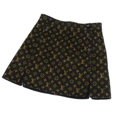 ルイ・ヴィトン LOUISVUITTON モノグラム ミニスカート 36 RW192W ブラウン ウール