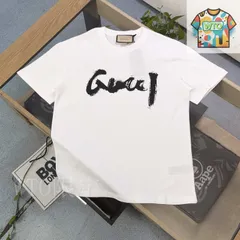 【今日WTO】GUCCI 2025 前後毛筆文字柄ロゴ T-CN58