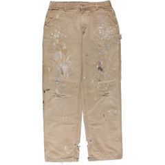古着 00年代 カーハート Carhartt ペイント ダックペインターパンツ USA製 メンズw34相当/eaa546170