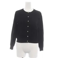 リゼクシー RESEXXY プリーツニットワンピース ロング 長袖 カシュクール レース F 黒 ブラック /DO ■OS