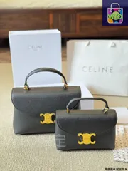 CELINE ニーノ ハンドバッグ - プレミアムレザー 2サイズ [本日WTO|新品未使用品]-WT0輸入-QTA34