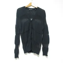 lad musician 17aw アクリル カーディガン モヘア 黒ボーダー LAD MUSICIAN《ラッドミュージシャン》LOOP YARN SHAGGY BORDER