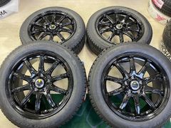 60系プリウス 特価新品スタッドレスタイヤホイール4本セット！ブラックホイール！TOYO GIZ2 195/60R17 2021年製造 1台分限り！現行プリウス