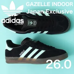 日本限定⭐️新品 adidas GAZELLE INDOOR 26.0cm JR7112 コアブラック×クリアミント Japan Exclusive