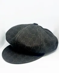 GUCCI ハット キャスケット 帽子 GG 総柄 キャンバス ブラウン系 GUCCI ハット キャスケット 帽子 GG 総柄 キャンバス ブラウン系