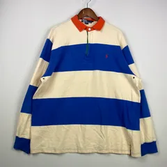 【中古品】Polo by Ralph Lauren ポロバイラルフローレン 90's HALF ZIP RUGGER L/S SHIRT 90年代 ハーフジップ ラガー ロングスリーブ シャツ 長袖 トップス 【145-250930-yo-11-tei】