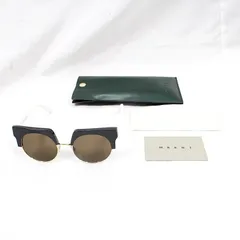 ●あーーーー●マルニ　丸型サングラス　茶・アイボリー　MARNI マルニ 丸型サングラス 茶・アイボリー MARNI