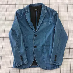 ◇ Θ AZUL BY MOUSSY アズール バイマウジー コットン 長袖 デニム ジャケット サイズS インディゴ メンズ E  【1509180004765】のサムネイル