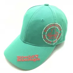 マンシングウェア キャップ グリーン×ピンク ロゴ刺しゅう  FREE(55-59cm)  ゴルフウェア Munsingwear