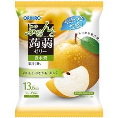 欠品/オリヒロ　ぷるんと蒟蒻ゼリーパウチ　豊水梨　こんにゃく　コンニャク　【ORH】