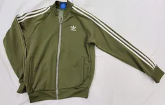 adidas アディダス トラックジャケット  ジャージ SST スリーストライプ カーキ オリーブ 100 Lサイズ fg1001-5