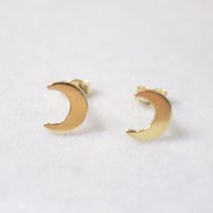 14KGF 三日月 シンプル ピアス