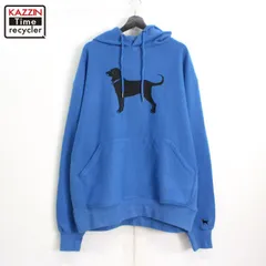 084 The Black Dog ハーフジップスウェット ツートン ワッペン