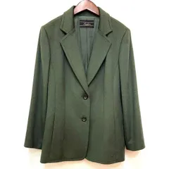 #wnc レリアン Leilian ジャケット 13+ カーキ アンゴラ混 フランス製生地 大きいサイズ レディース [929618]