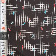 ＊友禅生地＊　和柄　格子　《18》