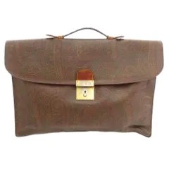 美品✨️　ETRO　エトロ　ビンテージ　ブリーフケース　ビジネスバッグ 中古・古着通販】ETRO (エトロ) ブリーフケース ネイビー｜ブランド