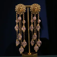 イヤリング スイート ロング スイープ エレガント タッセル ペンダント 個性的なデザイン ヴィンテージ 中世風YUA001