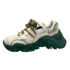 N°21★ヌメロヴェントゥーノ・レザー切替 オーバーサイズ スニーカー(36) N°21☆ヌメロヴェントゥーノ・レザー切替 オーバーサイズ