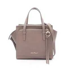 サルヴァトーレフェラガモ Salvatore Ferragamo ハンドバッグ エイミー 21F478 ベージュ レザー エイミー 2wayショルダー レディース Used B