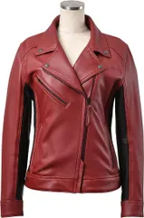 【42％引】ロッソ ROJ-94 ベージュ（M）レザーカラージャケット 42％引】ロッソ ROJ-94 ベージュ（M）レザーカラージャケット