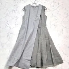 フォクシー サイドプリーツロングワンピース Aライン 春夏 M B0219