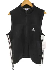 アディダス adidas 3ストライプ フリースベスト メンズ JPN：M 