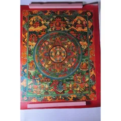 SALE《 チベット密教新品》 タンカマンダラ手描きバジュラキロアy2 SALE《 チベット密教新品》 タンカマンダラ手描きバジュラキロアy2