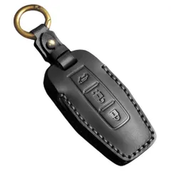 【在庫処分】スマートキーケース gn0w 新型アウトランダーphev (3ボタン キーカバー PHEV / 適合三菱アウトランダー アウトランダーキーケース ブラック) [ZANEKO]