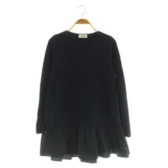 ノーリーズ Nolley's 24AW 後ろ布帛ミラノリブチュニック ニット 切替 38 ネイビー /MY ■OSのサムネイル
