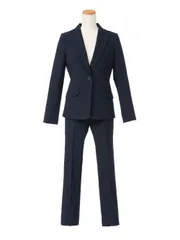 夢展望公式 [新品未使用] ストレッチアンクル丈パンツスーツ [ネイビーストライプ] 他カラー別ページ有 newlyme スーツ ビジネススーツ・リクルートスーツ（パンツスーツ） 522668-03