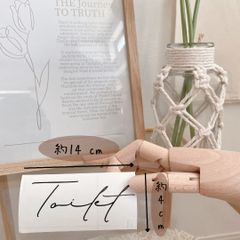 Toilet ドアサイン ドアステッカー トイレサイン オリジナル ステッカー