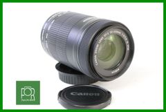 【動作保証・点検済】良品■CANON ZOOM EF-S 55-250mm F4-5.6 IS STM■前後キャップ付き■AK996