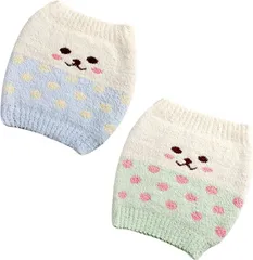 Tik Trunk TikTrunk 腹巻き ボディウォーマー 2枚セット 大人用 防寒 冷え対策 保温 伸縮性 ふわふわ かわいいデザイン(ブルー/グリーン)