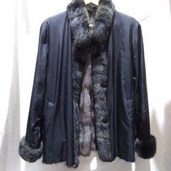 新品未使用✩リバーシブル✩シルク＆ブルーフォックス✩ブラウン系✩軽