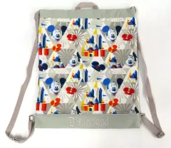 【中古】バッグ ミッキーマウス(フェイス/グレー/総柄) リュック 「ディズニー」 香港ディズニーランド限定