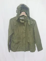 ◇ Θ NATURAL BEAUTY BASIC 2WAY 長袖 マウンテンパーカー サイズS カーキ レディース E  【1411130016738】