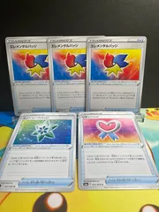 エレメンタルバッジ×3 スノーリーフバッジ　リボンバッジ