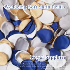 【ロイヤルサファイヤ】サテン フラワーシャワー ミックス 結婚式 造花 シルク サテンシャワー チャペル挙式 撮影小物 ブライダル ウェディングドレス 写真 ハンドメイド オリジナル 高貴 高級感 ロイヤルブルー ゴールド 宝石 花 ブーケ