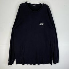 00s STUSSY ブラック ロンT メキシコ製 バックプリント - メルカリ