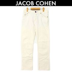ヤコブ コーエン JACOB COHEN スーパーストレッチ テーパード ジーンズ ホワイト 688 COMFORT  中古サイズ 31 コンディションB